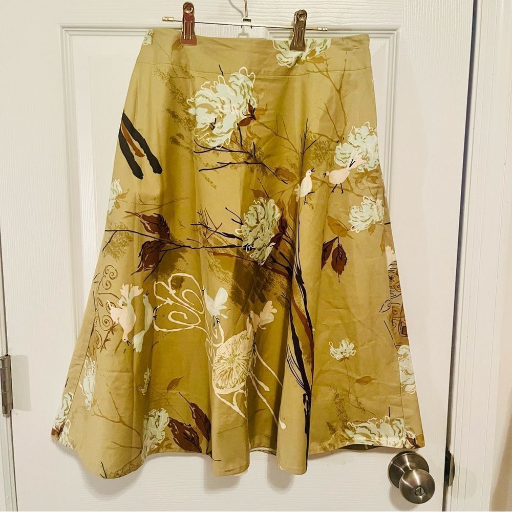Anthropologie Odille Floral Bird Print - Picture 2 of 6